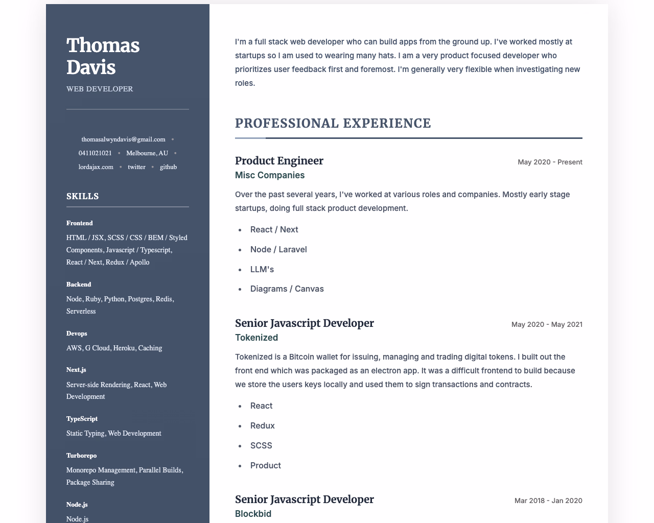 Executive Slate resume preview from the RezumAI application